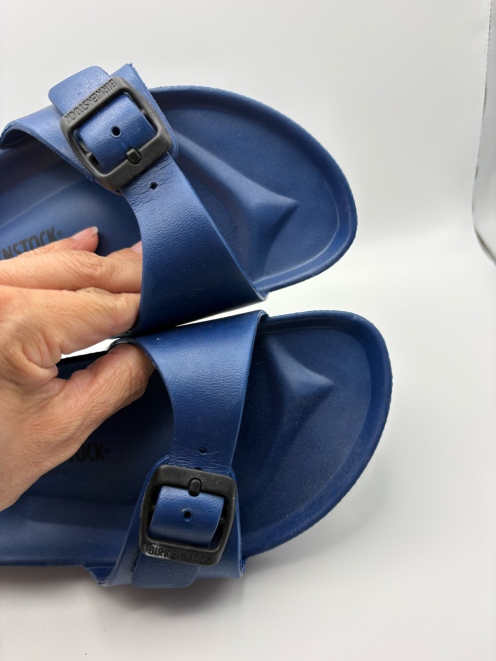 Birkenstock Madrid Eva Blue Sandals Slides Slip On Womens Size 9 EXCELLENT SHAPE - Picture 5 of 7